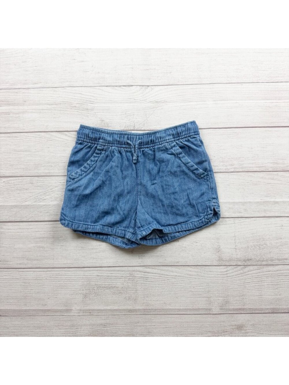 Old Navy Girls Chambray Shorts Elastic Waist M 8